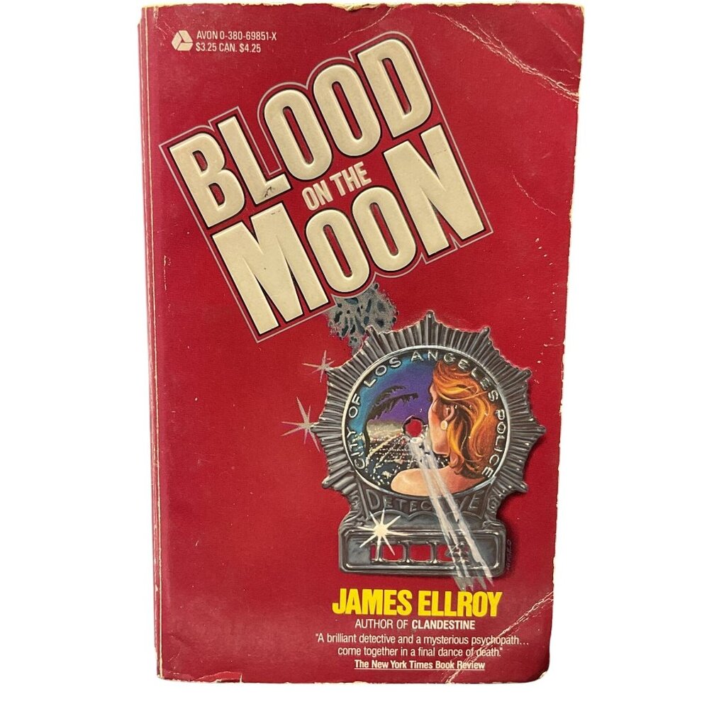 Blood On The Moon Signed By James Ellroy Paperback First Edition 1985